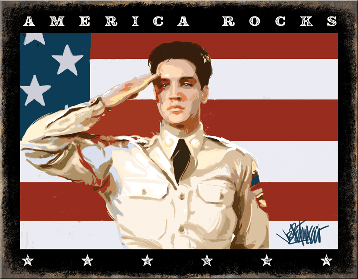 ƥ  Elvis - America Rocks EP-DE-MS2922