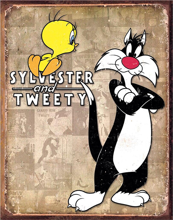 ƥ  TWEETY  SYLVESTER RETRO DE-MS1857ƥ  TWEETY  SYLVESTER RETRO DE-MS1857