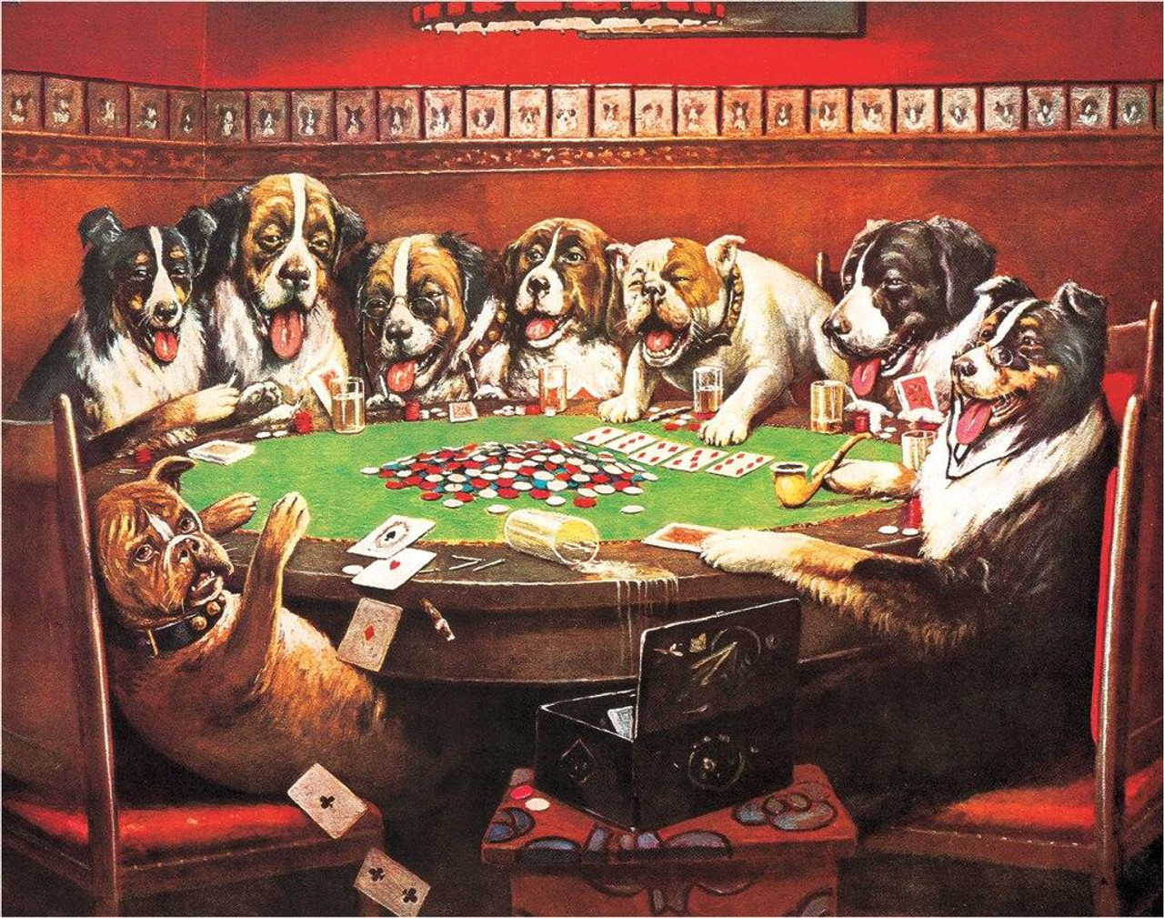 ƥ  EIGHT DOGS PLAYING CARDS DE-MS497ƥ  EIGHT DOGS PLAYING CARDS DE-MS497