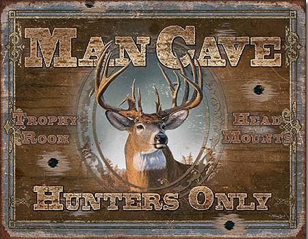 ƥ  MAN CAVE HUNTERS ONLY DE-MS1935ƥ  MAN CAVE HUNTERS ONLY DE-MS1935