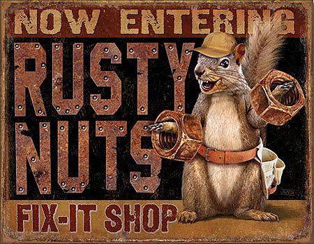 ƥ  RUSTY NUTS FIX IT SHOP DE-MS1989ƥ  RUSTY NUTS FIX IT SHOP DE-MS1989