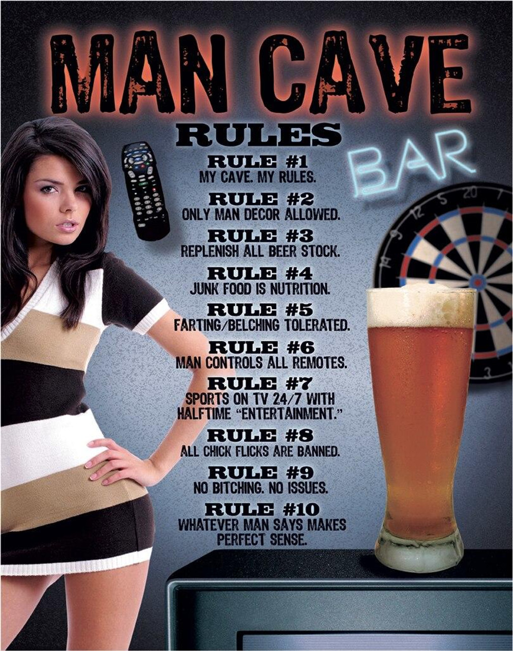 ƥ  MAN CAVE RULE DE-MS1713ƥ  MAN CAVE RULE DE-MS1713