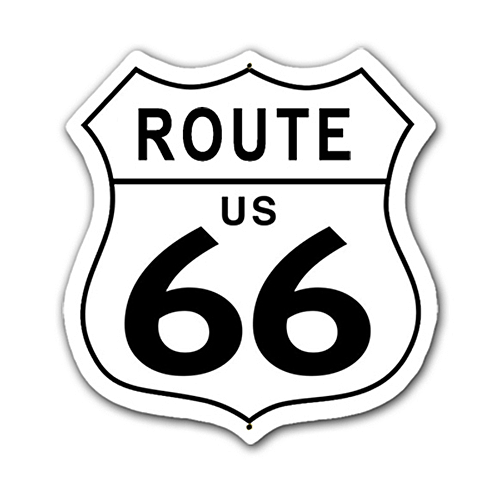 ƥ  Route US 66 Shield sign 66-PT-PTS-666PV-030˥ƥ  Route US 66 Shield sign 66-PT-PTS-666PV-030