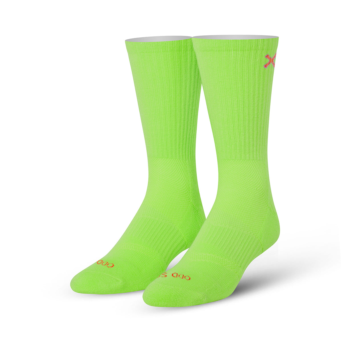 ODD SOXʥå åLARGE FEET BASIX NEON GREEN CREW OS-SOC-M-OSBCRWNGRODD SOXʥå åLARGE FEET BASIX NEON GREEN CREW OS-SOC-M-OSBCRWNGR