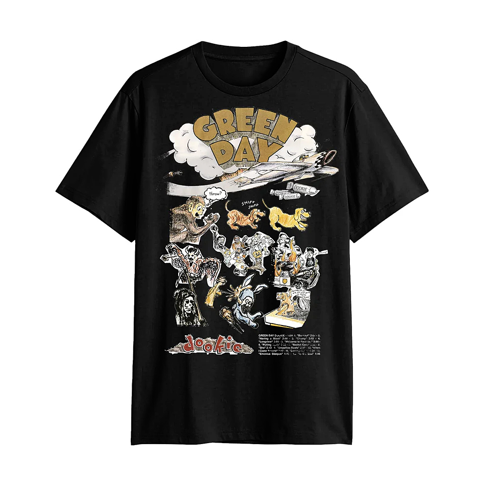 T����� Green Day Dookie Album Graphic REX-TS-DWL7-C51 �֥�å�T����� Green Day Dookie Album Graphic REX-TS-DWL7-C51 �֥�å�
