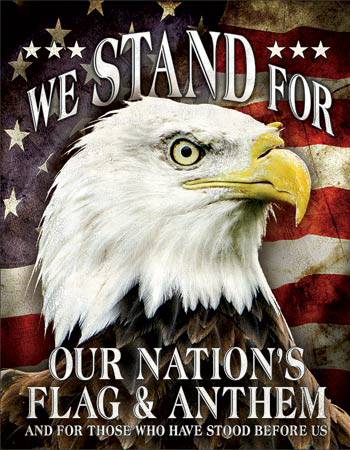 ƥ  WE STAND FOR OUR FLAG DE-MS2175ƥ  WE STAND FOR OUR FLAG DE-MS2175