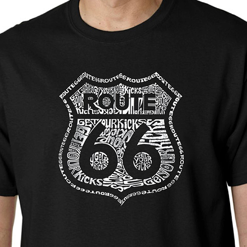 RT 66 T Get Your Kicks 66-LA-TS-GK66-BK