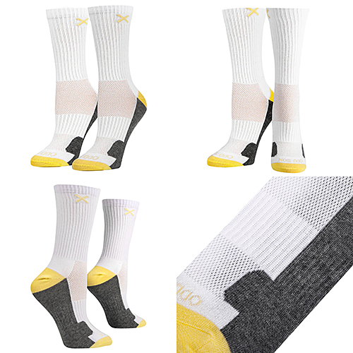 ODD SOXʥå åMEDIUM FEET BASIX WHITE YELLOW GRAY HEATHER OS-SOC-WMB-30815-3BSCW