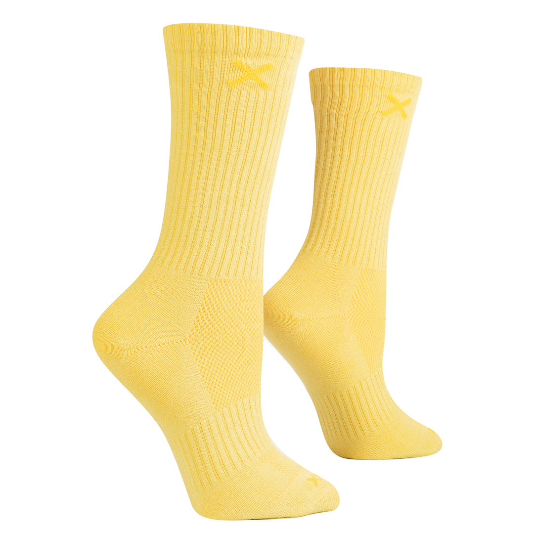 ODD SOXʥå åMEDIUM FEET BASIX YELLOW HEATHER CREW OS-SOC-WM-30801-SHCW