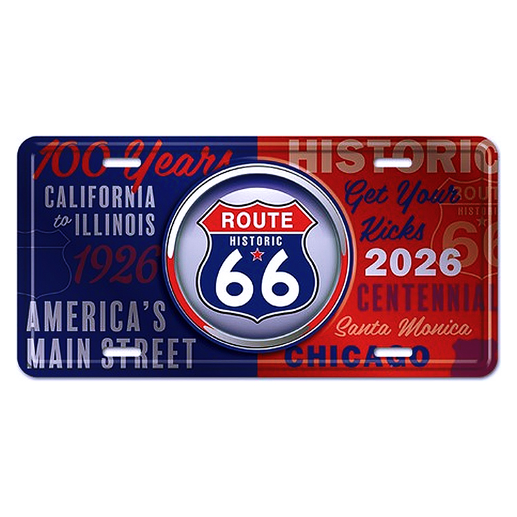 ����ߥ˥��� ������ RT 66 LICENSE PLATE 66-GL-SL50206