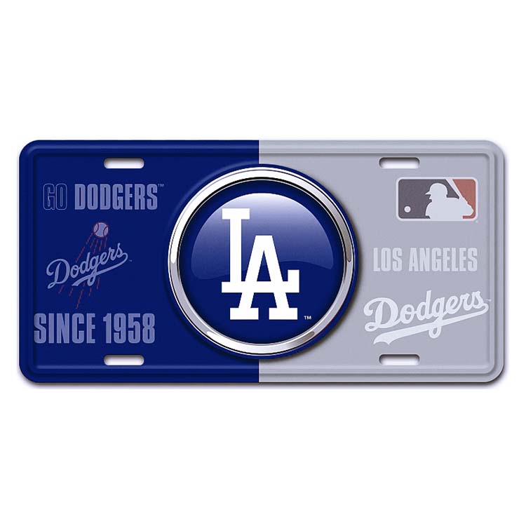 アルミニウム サイン LICENSE PLATE LOS ANGELES DODGERS GL-SLMLB05