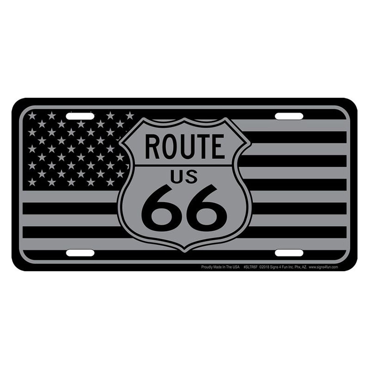 ����ߥ˥��� ������ RT 66 LICENSE PLATE 66-GL-SLTR6F