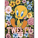 ティン サイン Looney Tunes Tweety Floral DE-MS7251