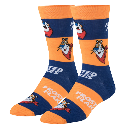 クレイジー ソックス(CRAZY SOCKS)メンズ クルー ソックス TONY THE TIGER OS-CSO-M-12601MNCF