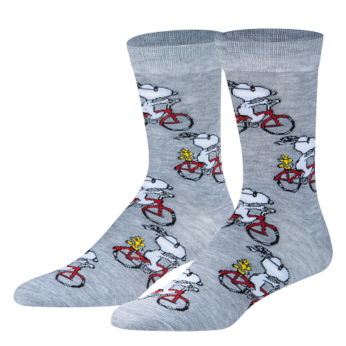 クレイジー ソックス(CRAZY SOCKS)メンズ クルー ソックス SNOOPY & WOODSTOCK OS-CSO-M-35378MNCF
