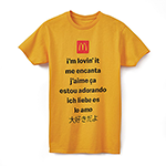 McDonald's T ˥å I'm Lovin' It Languages SM-TEE-3241404 