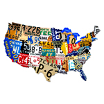 ƥ  License Plate USA PT-PS-044